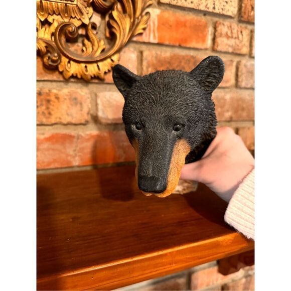 1996 Castagna Hand carved Bear Head Statue Bust  Made in Italy - Picture 6 of 9